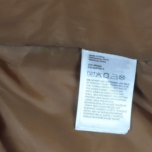 H&M Women's Beige Puffer Jacket Fits Size 4 Winter Style