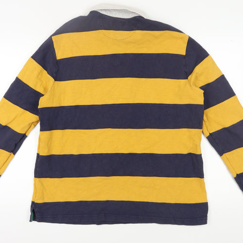 Marks and Spencer Men's L Multicoloured Striped Polo