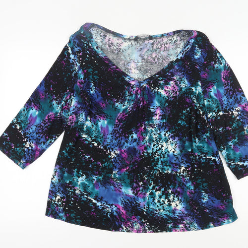 M&Co Women’s Multicoloured Tunic Blouse, Size 18
