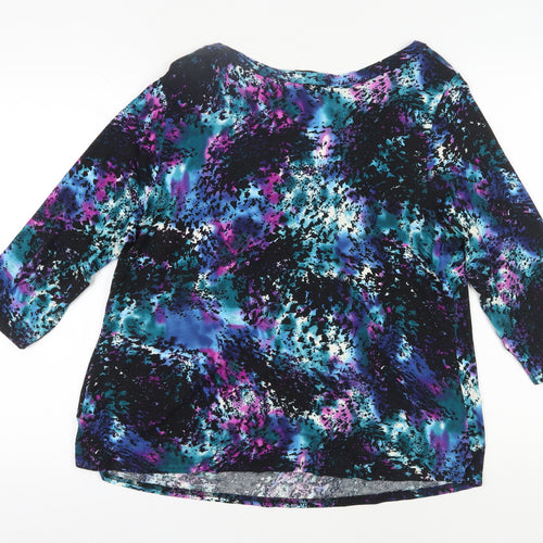 M&Co Women’s Multicoloured Tunic Blouse, Size 18
