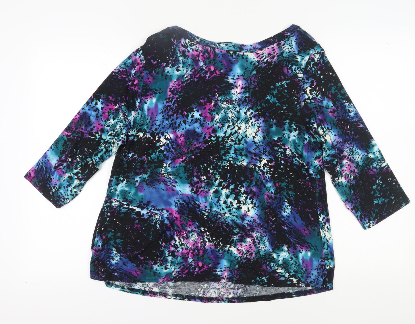 M&Co Women’s Multicoloured Tunic Blouse, Size 18