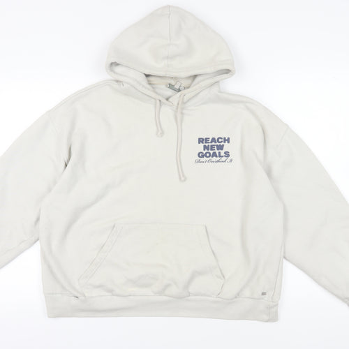 Pacific Republic Beige Teen Pullover Hoodie, L