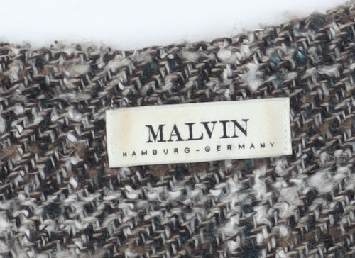 Malvin Women's Brown Plaid Boucle Blazer Size 10