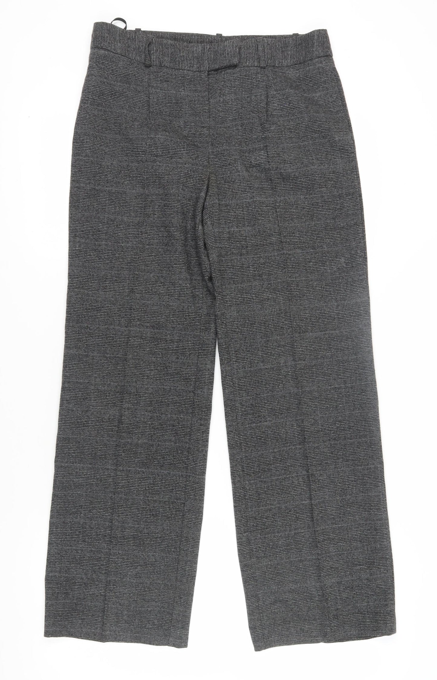 Next Women's Grey Check Dress Pants Size 12