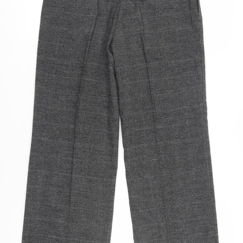 Next Women's Grey Check Dress Pants Size 12