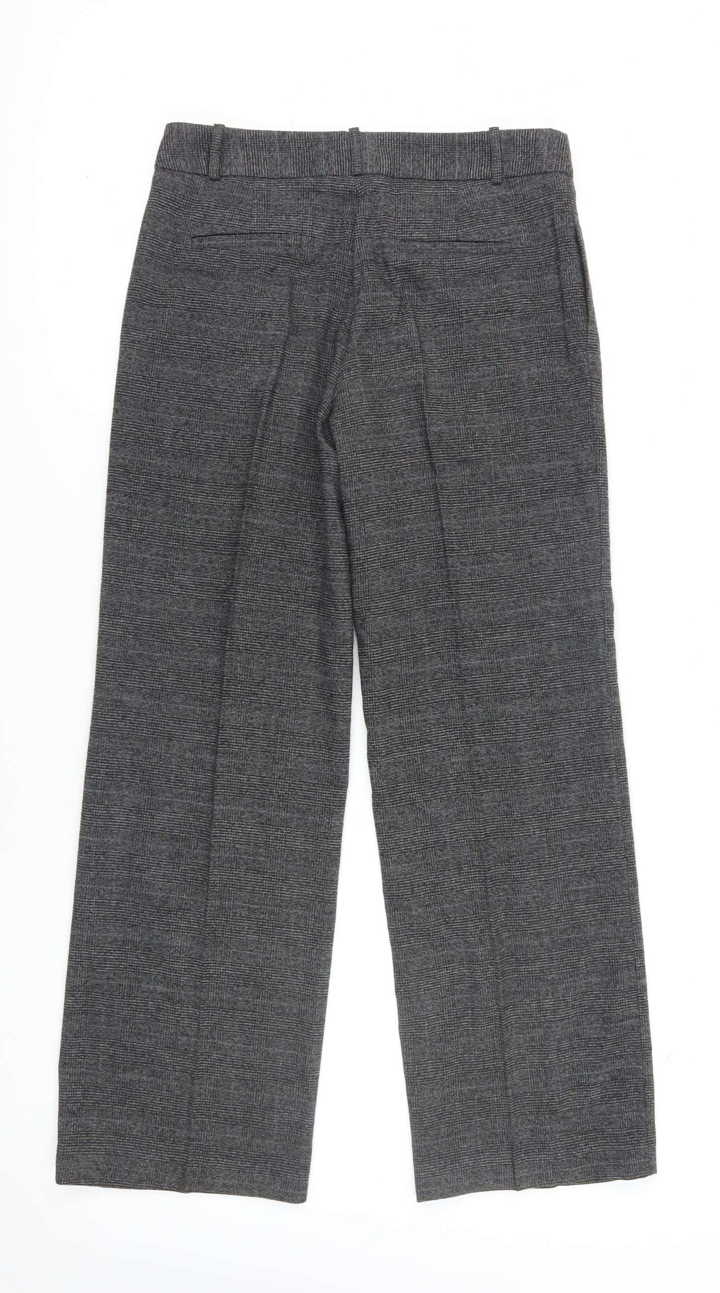 Next Women's Grey Check Dress Pants Size 12