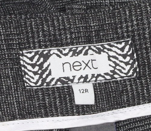 Next Women's Grey Check Dress Pants Size 12