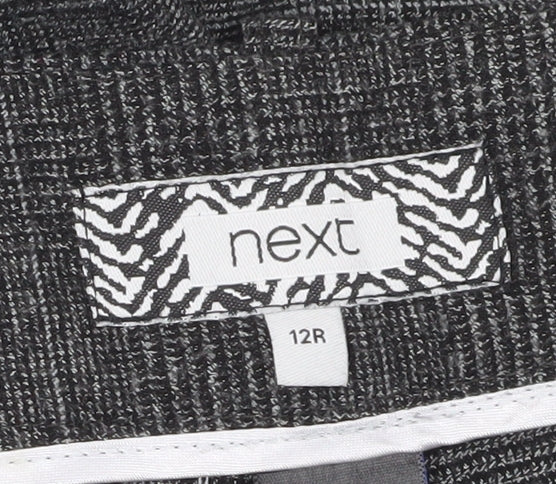 Next Women's Grey Check Dress Pants Size 12