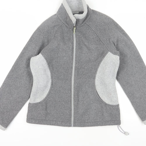 Marks and Spencer Women's Grey Fleece Jacket Size 12