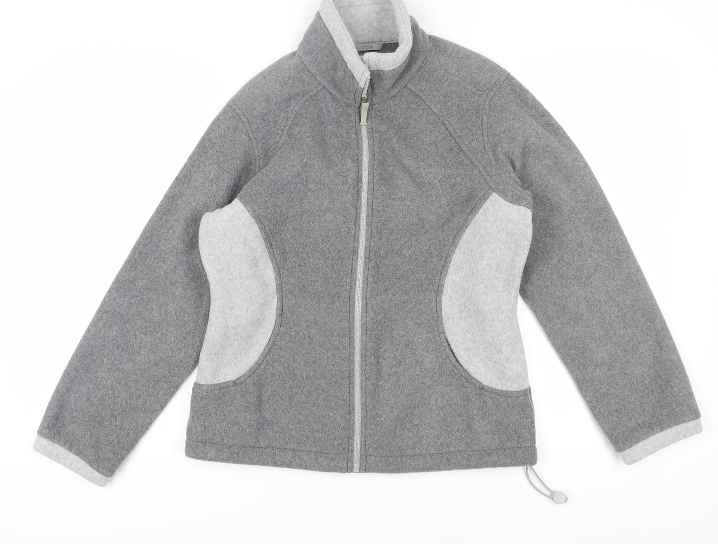 Marks and Spencer Women's Grey Fleece Jacket Size 12
