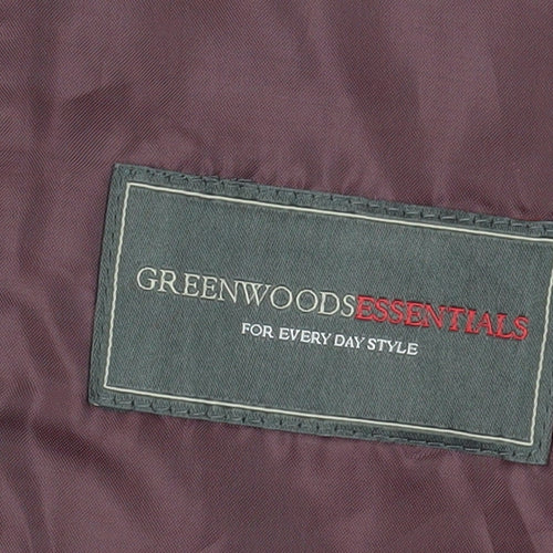 Greenwoods Men's Black Striped Blazer, Size 38R, Formal