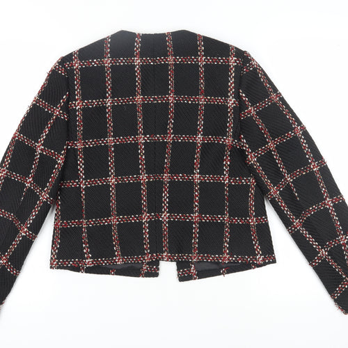 Marks and Spencer Women's Black Check Blazer Size 10