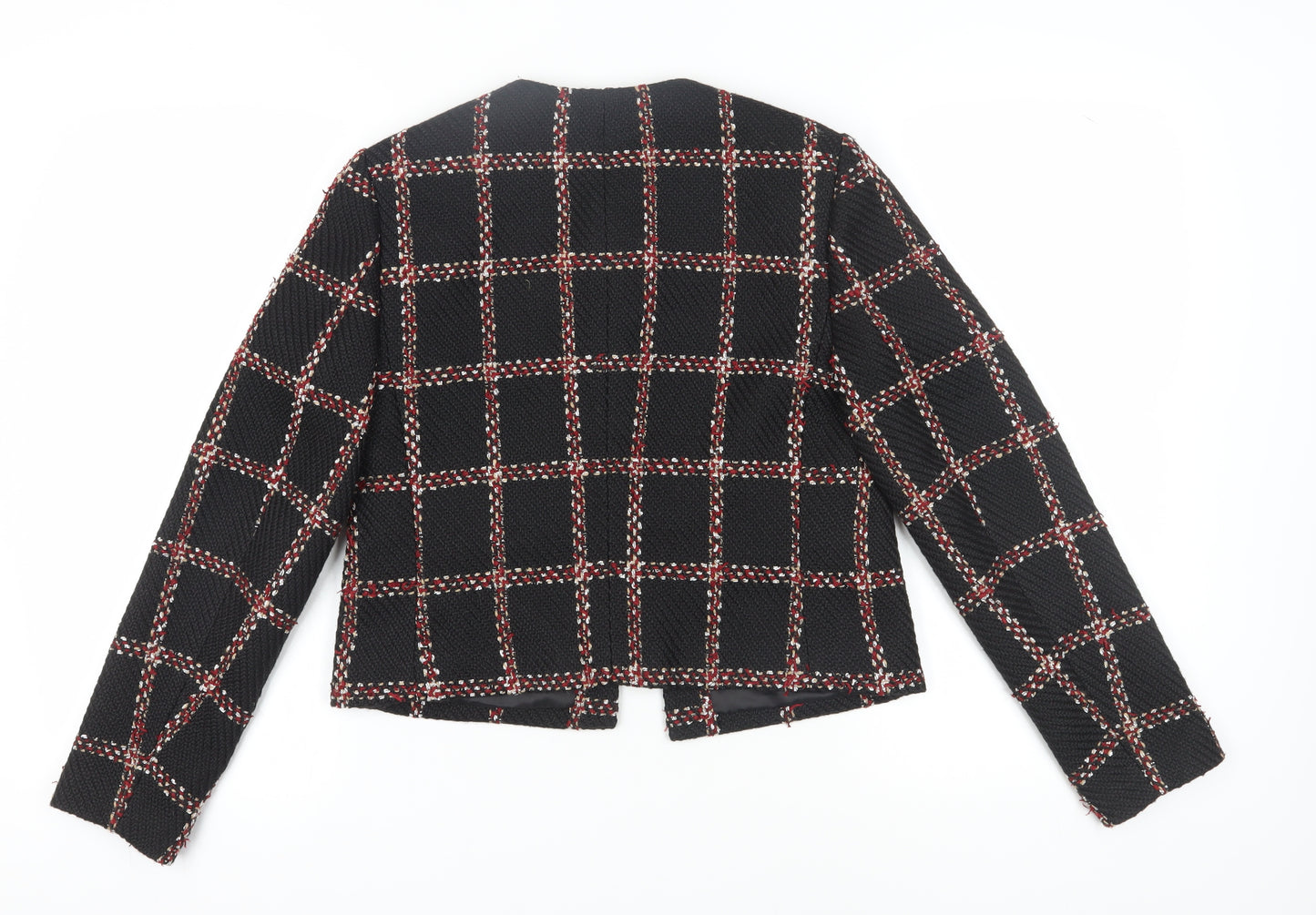Marks and Spencer Women's Black Check Blazer Size 10