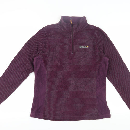 Regatta Women's Purple Fleece Pullover Sweatshirt Size 10