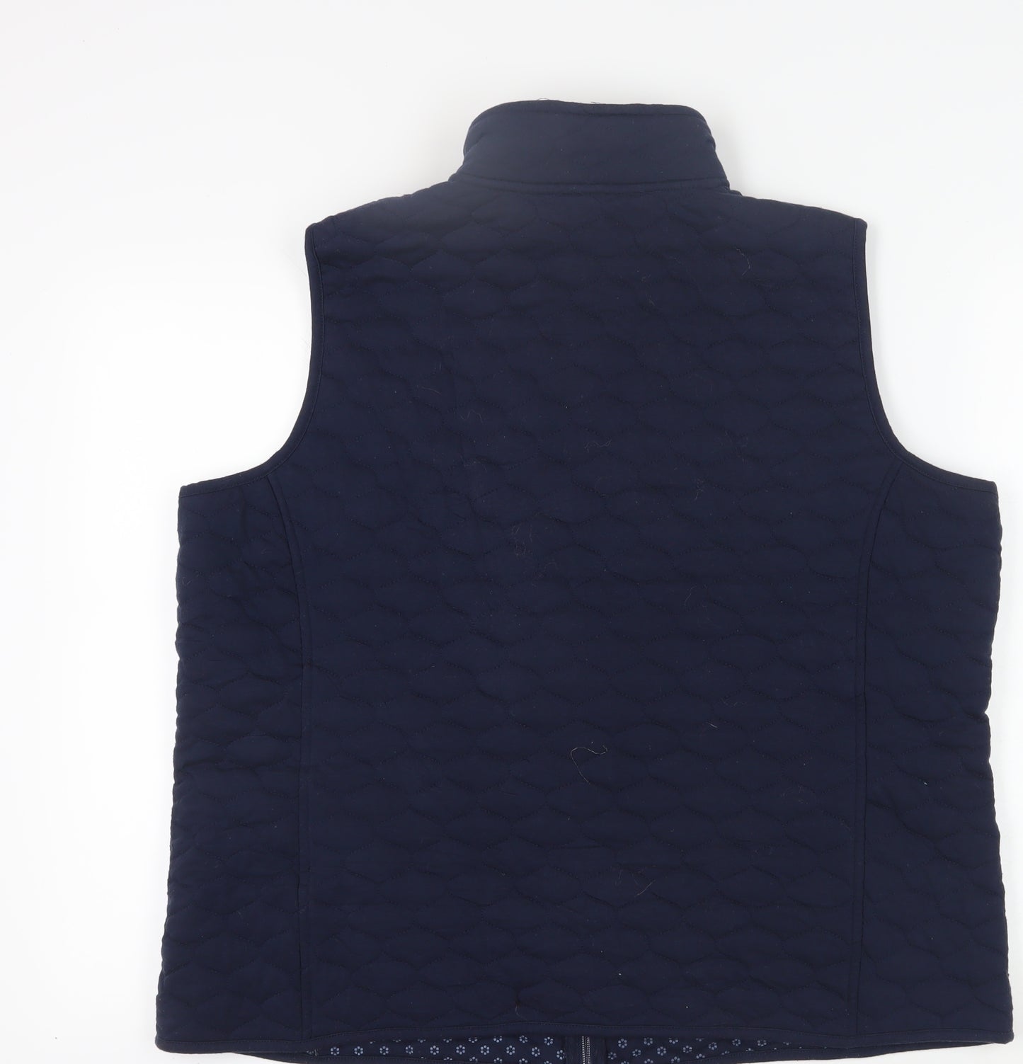 Bonmarché Women's Blue Quilted Waistcoat Size 22 Casual