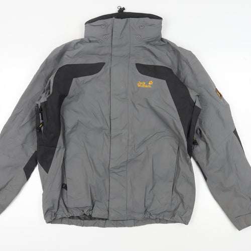 Jack Wolfskin Men's Grey Windbreaker Jacket M