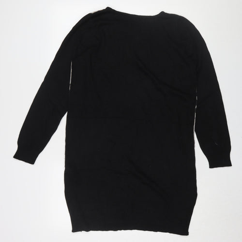 Marks and Spencer Women's Black Animal Print Pullover, Size 16