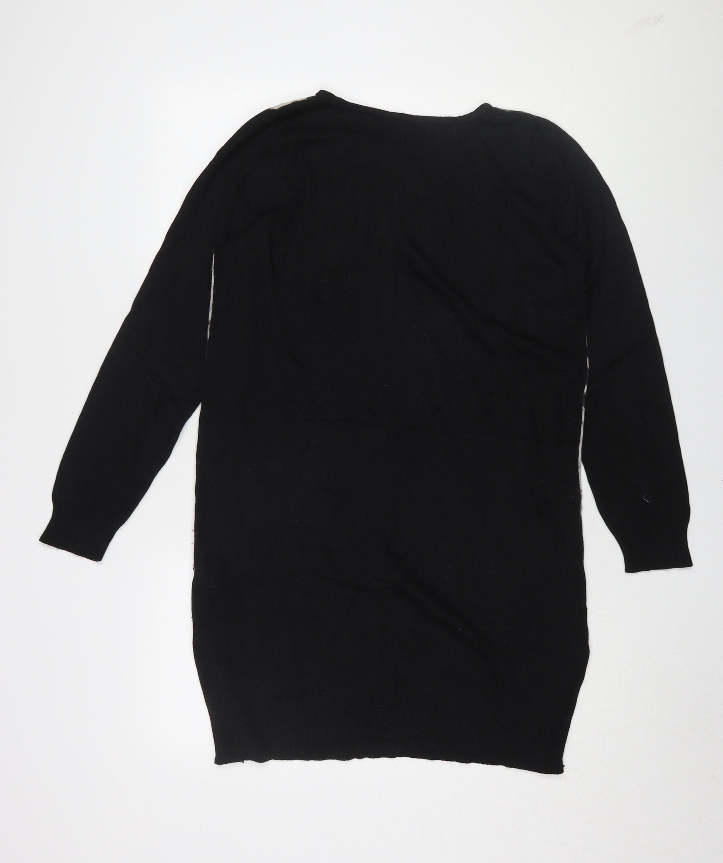 Marks and Spencer Women's Black Animal Print Pullover, Size 16