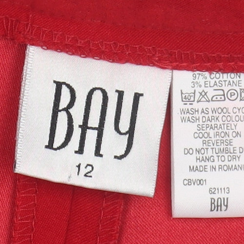 Bay Women's Red Straight Trousers Size 12