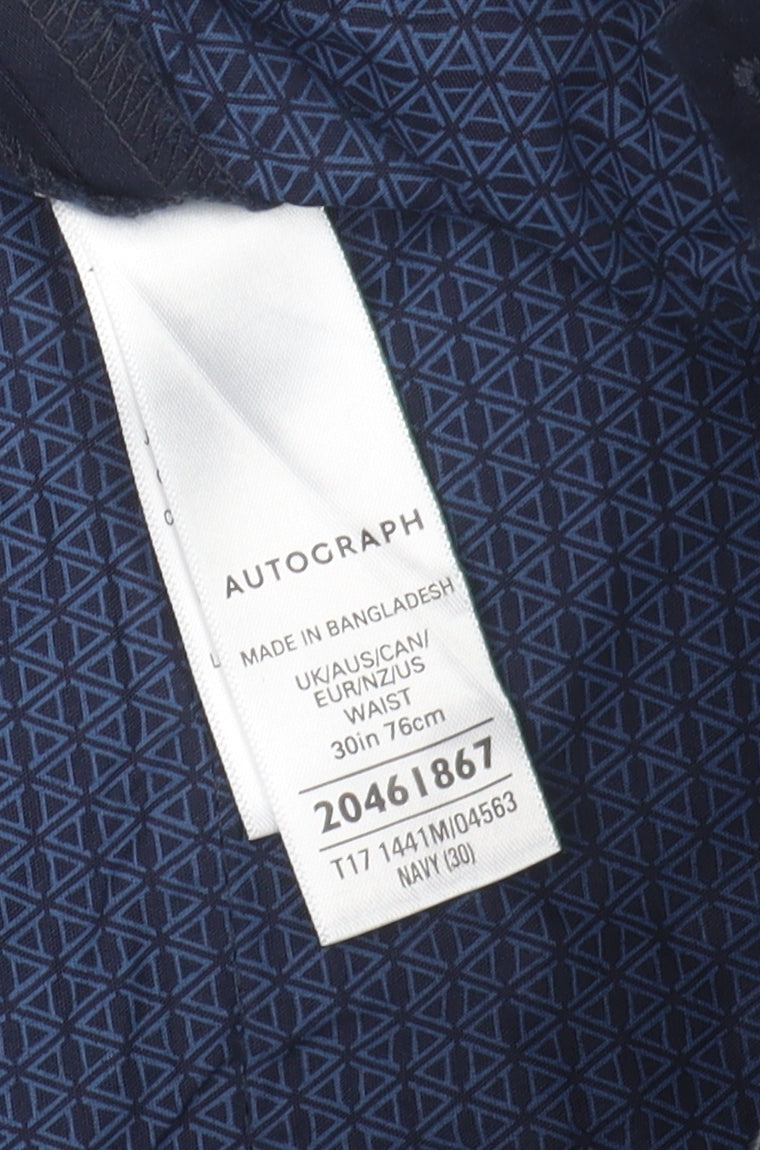 Marks and Spencer Men's Blue Chino Shorts, Size M