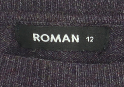Roman Women's Purple Pullover Jumper Size 12