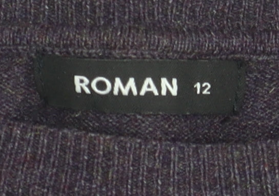 Roman Women's Purple Pullover Jumper Size 12