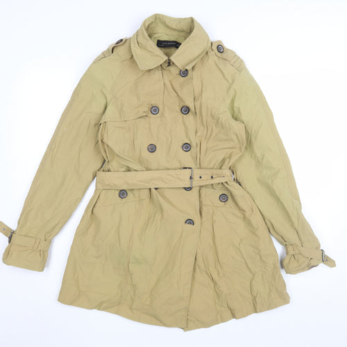 Zara Women's Beige XS Trench Coat Belted Classic Style
