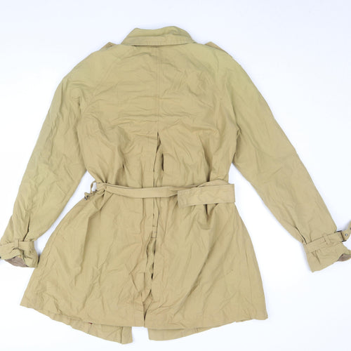 Zara Women's Beige XS Trench Coat Belted Classic Style