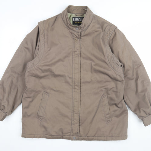 Crossfell Unisex Brown XL Basic Jacket, Winter Casual