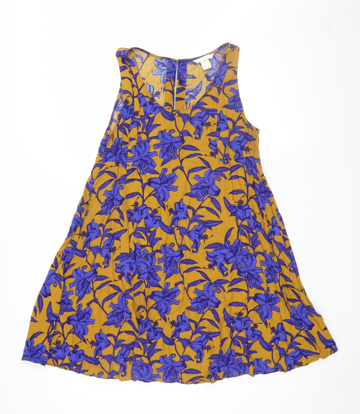 H&M Women's Multicoloured A-Line Dress Size 10