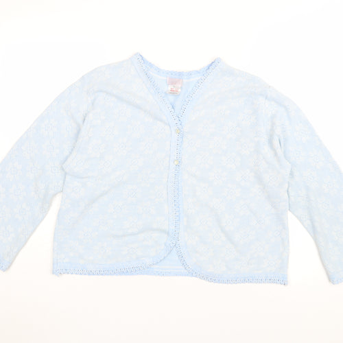 Lovlux Women's Blue Cardigan Floral Size L