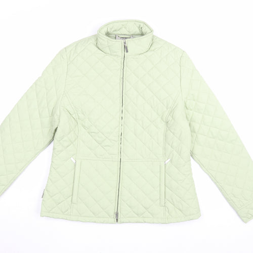 Tayberry Women's Green Quilted Jacket S