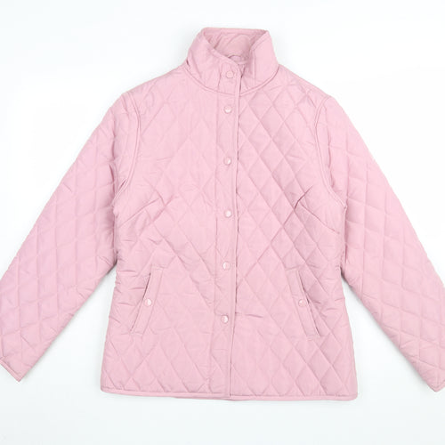 Pure & Natural Women's Pink Quilted Jacket Size S