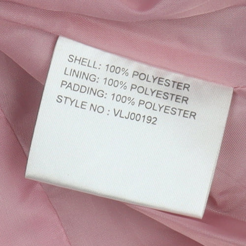 Pure & Natural Women's Pink Quilted Jacket Size S