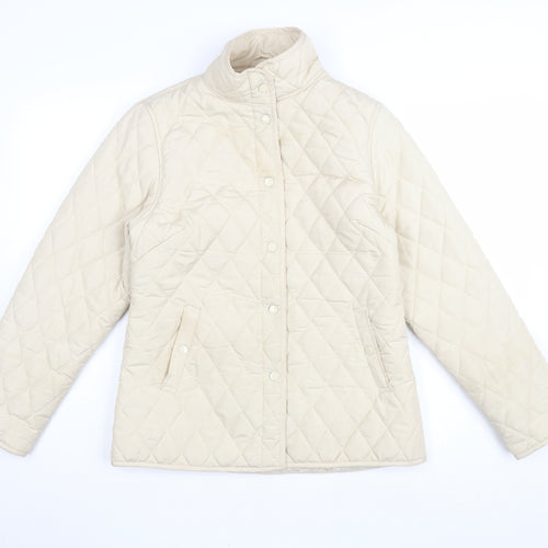 Pure & Natural Women's Beige Quilted Jacket S