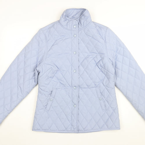 Pure & Natural Women's Blue Quilted Jacket S Casual