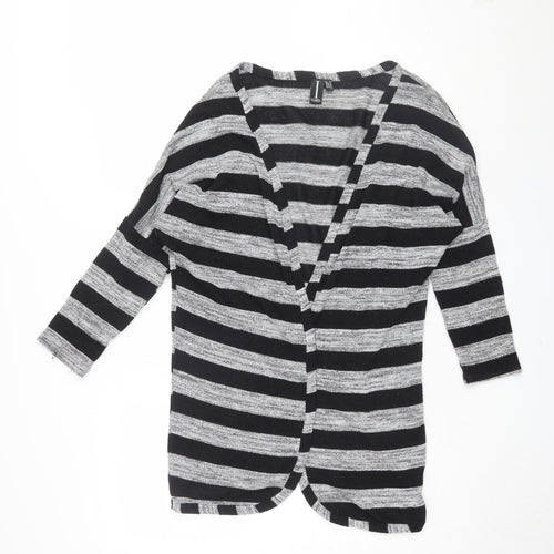 Izabel London Women's Multicoloured Striped Cardigan Size 10
