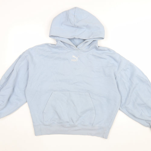 Puma Women's Blue Pullover Hoodie XS