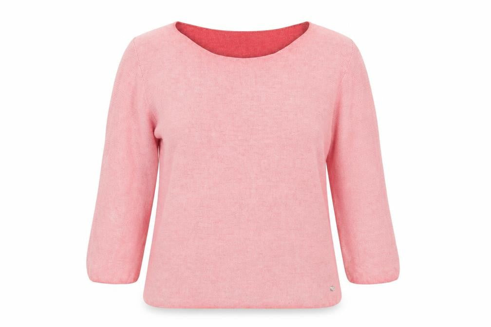 Front view of Betty & Co Women's Pink jumper, size 12