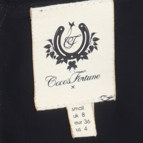 Coco's Fortune Women's Black Hi-Low A-Line Dress Size 8