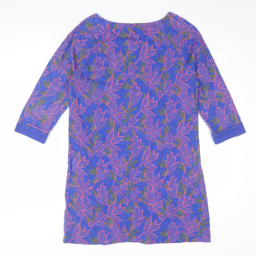 White Stuff Women's Purple Floral Tunic, Size 12