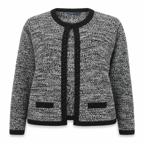 Isle Women's Grey Cardigan, L, Long Sleeve Knit Jumper
