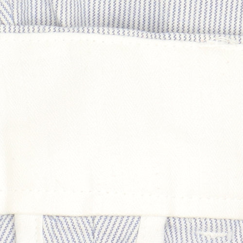 Jack Wills Women's Blue Chino Shorts, Size 10, Pinstripe Style
