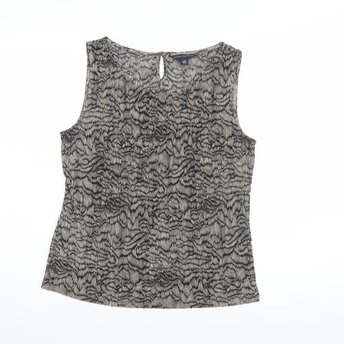 Banana Republic Women’s Beige Sleeveless Tank XS Geometric