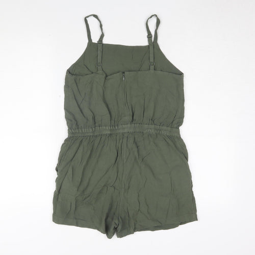 Hush Women’s Green Playsuit Size 10 Viscose Casual