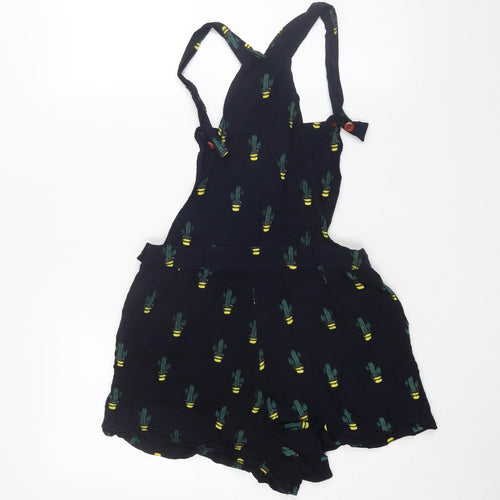 Valley of the Dolls Black Cactus Print Women's Playsuit