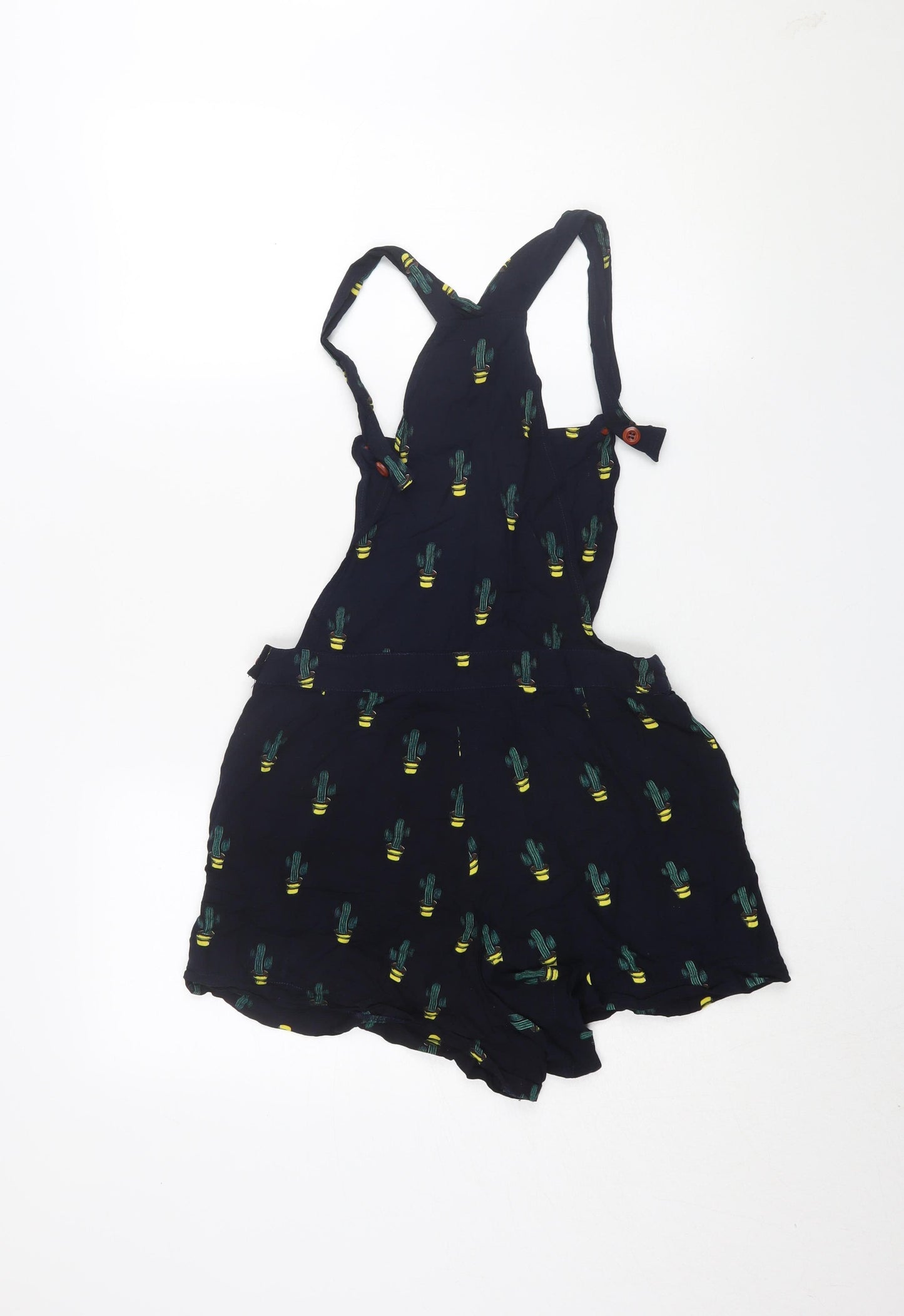 Valley of the Dolls Black Cactus Print Women's Playsuit