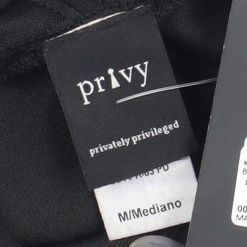 Privy Women's Black Hi-Low Slip Dress Medium