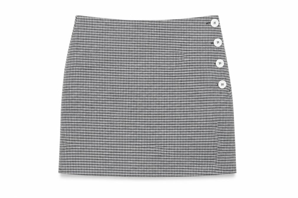 Urban Outfitters Women's Black Check Pencil Skirt M