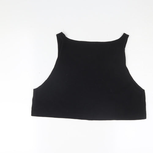 American Apparel Women's Black Cropped Tank Top